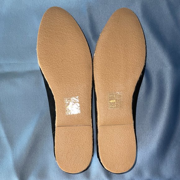 JACK ROGERS Black Suede AUDREY ESPADRILLE FLATS, Women Size 11, New w/tag - Picture 11 of 14